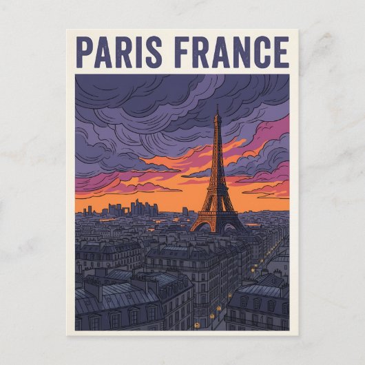 パリ フランス 旅行 ポストカード (正面)