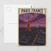 パリ フランス 旅行 ポストカード (正面/裏面)
