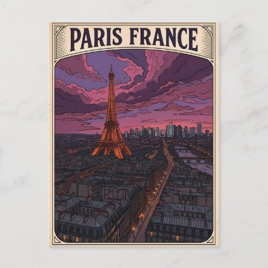 パリ フランス 旅行 ポストカード (正面)