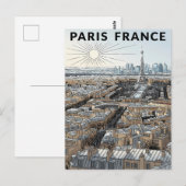 パリ フランス 旅行 ポストカード (正面/裏面)