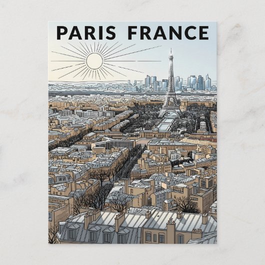 パリ フランス 旅行 ポストカード (正面)