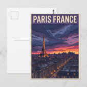 パリ フランス 旅行 ポストカード (正面/裏面)