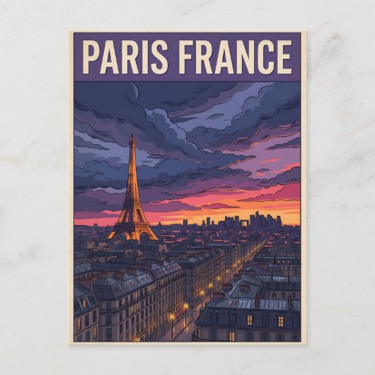 パリ フランス 旅行 ポストカード (正面)