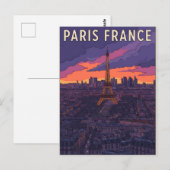 パリ フランス 旅行 ポストカード (正面/裏面)