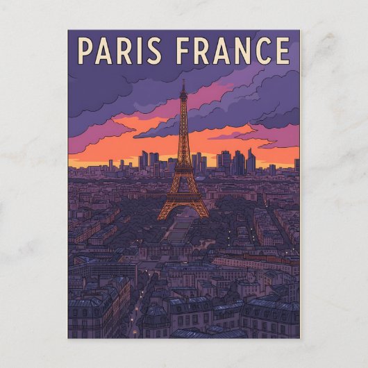 パリ フランス 旅行 ポストカード (正面)
