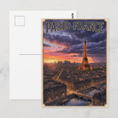 パリ フランス 旅行 ポストカード (正面/裏面)
