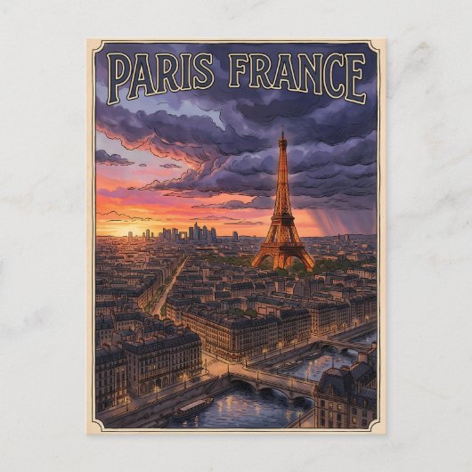 パリ フランス 旅行 ポストカード (正面)