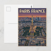 パリ フランス 旅行 ポストカード (正面/裏面)