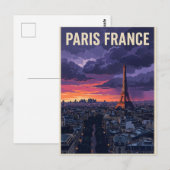 パリ フランス 旅行 ポストカード (正面/裏面)