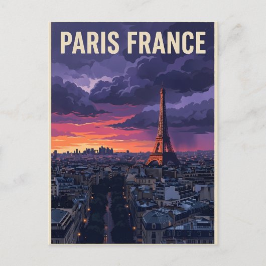 パリ フランス 旅行 ポストカード (正面)