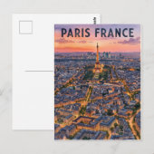 パリ フランス 旅行 ポストカード (正面/裏面)
