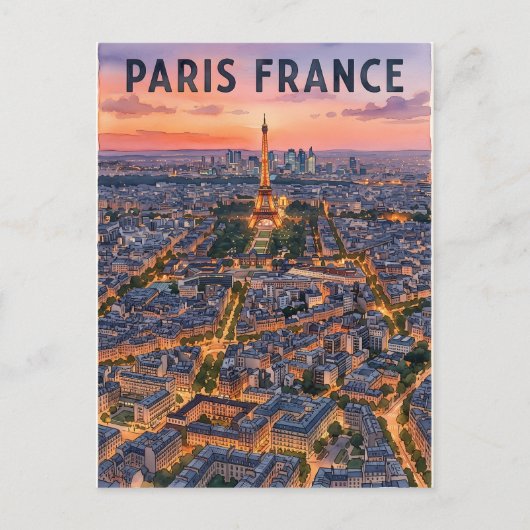 パリ フランス 旅行 ポストカード (正面)