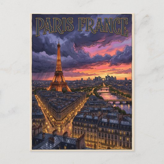 パリ フランス 旅行 ポストカード (正面)