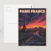 パリ フランス 旅行 ポストカード (正面/裏面)