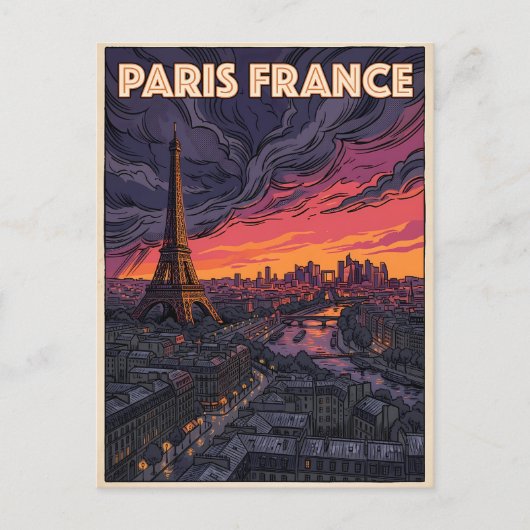 パリ フランス 旅行 ポストカード (正面)