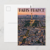 パリ フランス 旅行 ポストカード (正面/裏面)