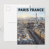 パリ フランス 旅行 ポストカード (正面/裏面)