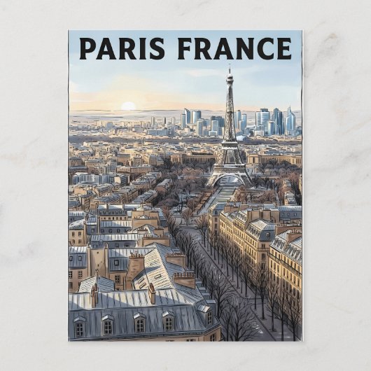 パリ フランス 旅行 ポストカード (正面)