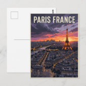 パリ フランス 旅行 ポストカード (正面/裏面)