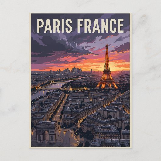 パリ フランス 旅行 ポストカード (正面)