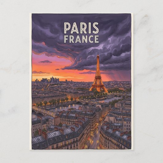 パリ フランス 旅行 ポストカード (正面)