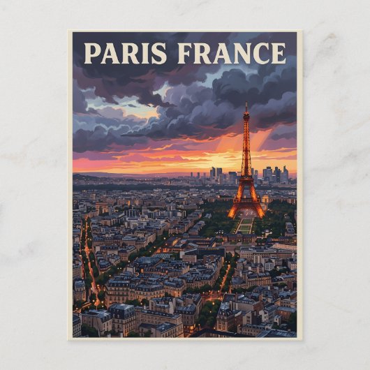 パリ フランス 旅行 ポストカード (正面)