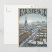 パリ フランス 旅行 ポストカード (正面/裏面)