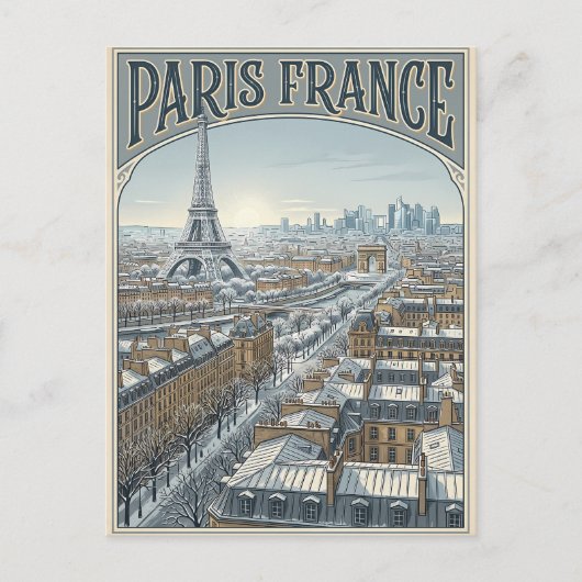 パリ フランス 旅行 ポストカード (正面)
