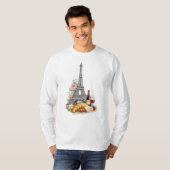 パリ フランス 長袖Tシャツ Tシャツ (正面フル)