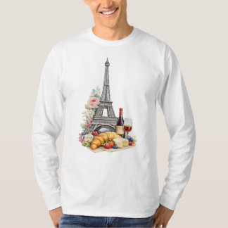 パリ フランス 長袖Tシャツ Tシャツ