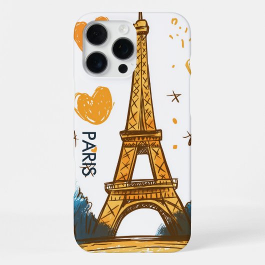 パリ フランス iPhoneケース (裏面)