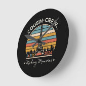 パリ・フランスMaking Memories 2024 ラウンド壁時計 (傾斜)