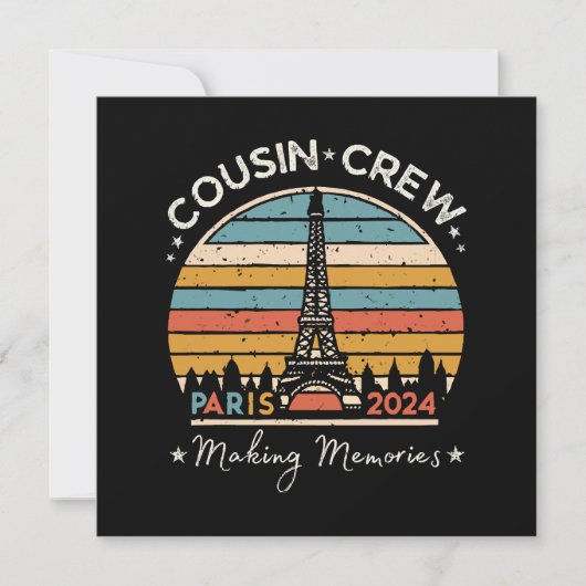 パリ・フランスMaking Memories 2024 招待状 (正面)