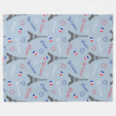 パリ フリースブランケット (正面(横))