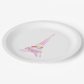 パリ フレンチ マカロン エッフェル塔 ペーパープレート (アングル)