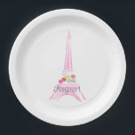 パリ フレンチ マカロン エッフェル塔 ペーパープレート<br><div class="desc">このデザインは、パリ フレンチ テーマコレクションに含まれています。このラインの製品は、フランス文化のさまざまな側面を示しています。このアイテムは、フランスのマカロン、「ボンジュール」という言葉、そしてフランスのエッフェル塔を特徴としています。詳細については、他のテーマ別アイテムをご覧ください。各テーマには、独特のスタイルのアイテムが多数あります。</div>