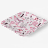 パリ フローラル ペーパープレート (傾斜あり)