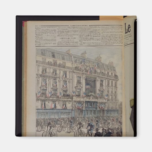 パリ・ブレスト自転車競技開始 マグネット (正面)