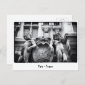 パリ – ボヘミアン・アート、仏像、フランス ポストカード (正面/裏面)