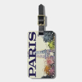 パリ：ポスター ラゲッジタグ (正面縦)