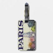 パリ：ポスター ラゲッジタグ (裏面縦)