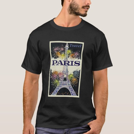 パリ:ポスター Tシャツ (正面)