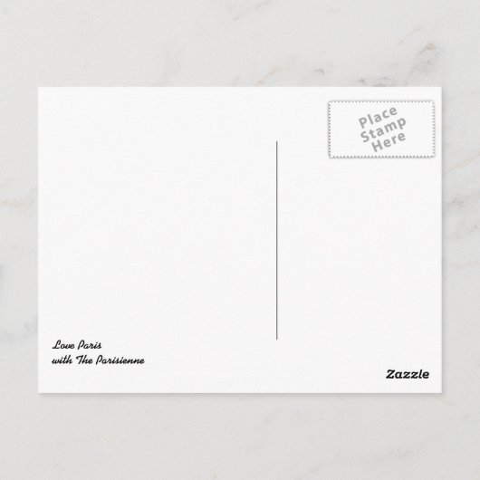 パリ ポストカード (裏面)
