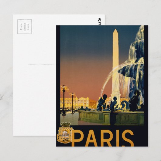 パリ ポストカード (正面/裏面)