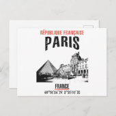 パリ ポストカード (正面/裏面)