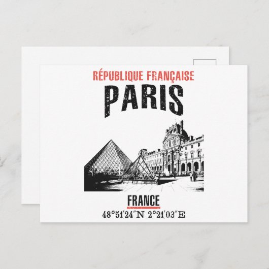 パリ ポストカード (正面/裏面)