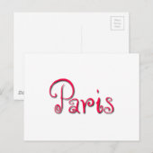 パリ ポストカード (正面/裏面)