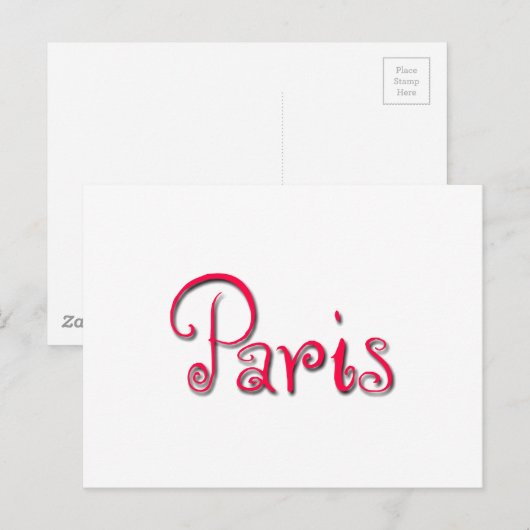 パリ ポストカード (正面/裏面)