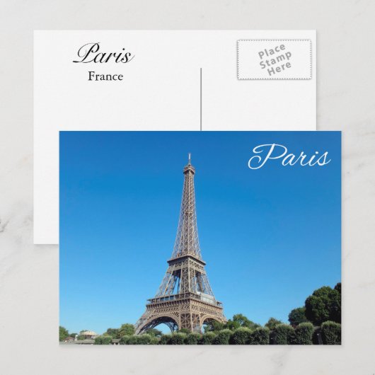 パリ ポストカード (正面/裏面)