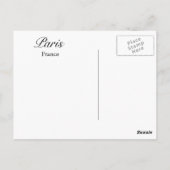 パリ ポストカード (裏面)